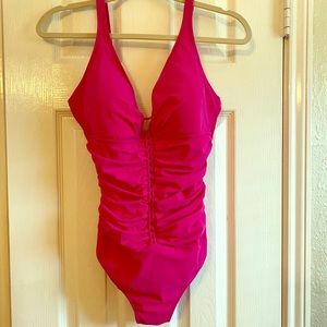 Profile by Gottex fuscia one piece swimsuit